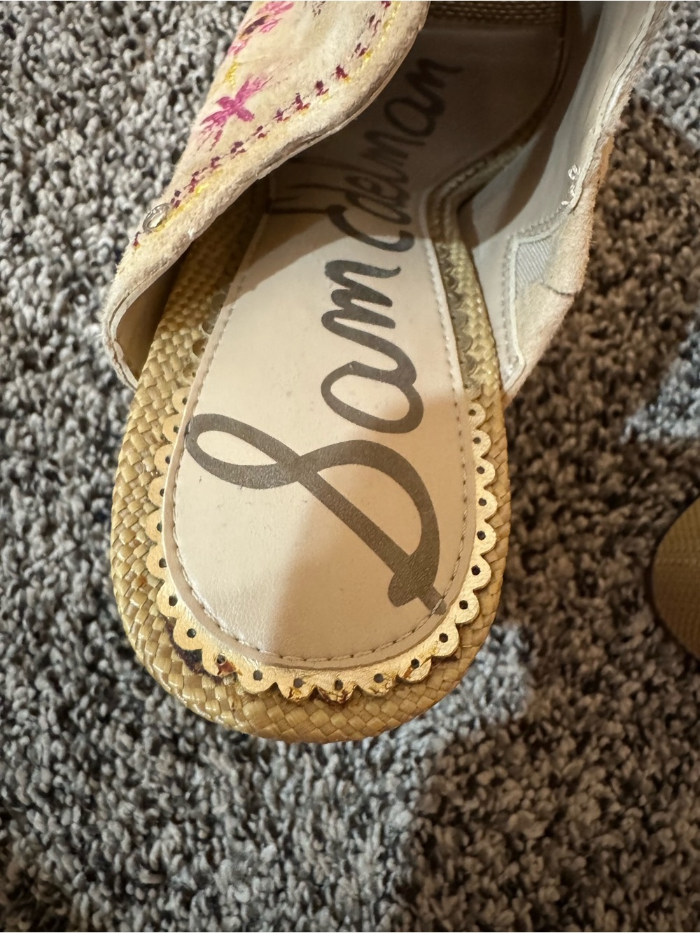 Sam Edelman Embroidered Block Heels - Picture 6 of 8